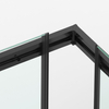 Shower enclosure sliding Balneo Rio 80 x 100 cm black transparentna