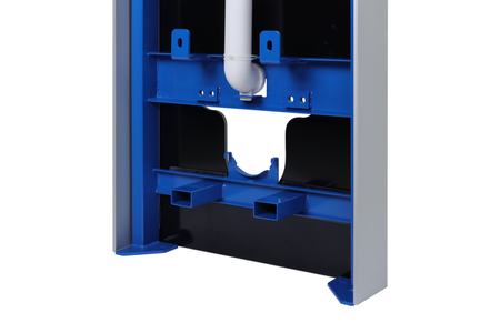 Stelaż natynkowy WC Balneo Fix-Frame Glass Black czarny ze szkła hartowanego