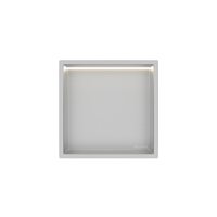 Balneo Wall Box LED Inox recessed shelf 30 x 30 x 10 cm