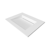 Umywalka ALVERIA Solid Surface Coco White/Biała z odpływem liniowym 60 cm