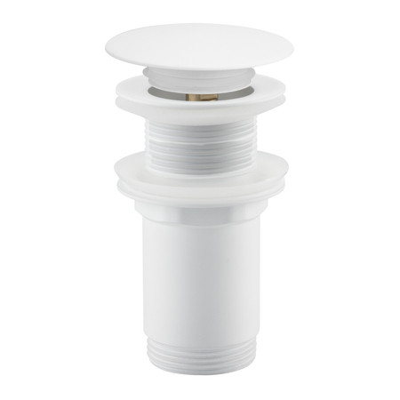 Basin plug brass Balneo Klik Klak C white without overflow