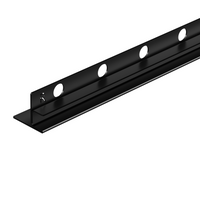 Listwa spadkowa Balneo czarna do szkła prawa 170 cm