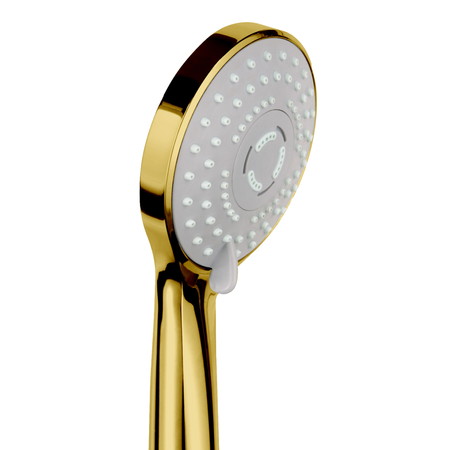 Balneo Cascade model 3 shiny gold shower handset
