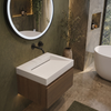 Umywalka VELORIA Solid Surface Coco White/Biała z odpływem liniowym 80 cm