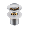 Basin plug brass Balneo Klik Klak G chrome with basket strainer and overflow