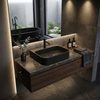 Washbasin BELORIA Solid Surface Carbon Black