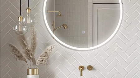 Balneo Sun 100 cm backlit round mirror