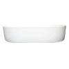 Umywalka nablatowa Balneo Nessa 51 x 31 cm biała ceramiczna