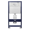 Concealed TOILET set Balneo frame / cistern frame Fix-Frame Standard with białą bowl TOILET Luga and button for choice