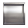 Niche shelf Balneo Wall Box One Inox 30 x 30 x 10 cm made of stainless steel brushed with flange