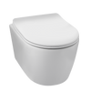 Balneo Luxa Rimless wall-hung toilet bowl, white, collar-free, with soft-close duroplast seat