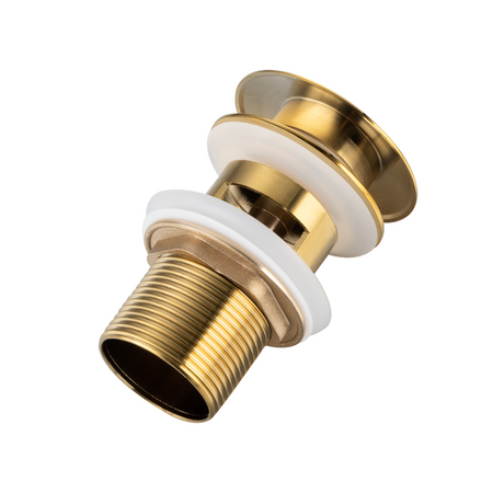 Korek umywalkowy mosiężny Balneo Klik Klak A złoty z przelewem