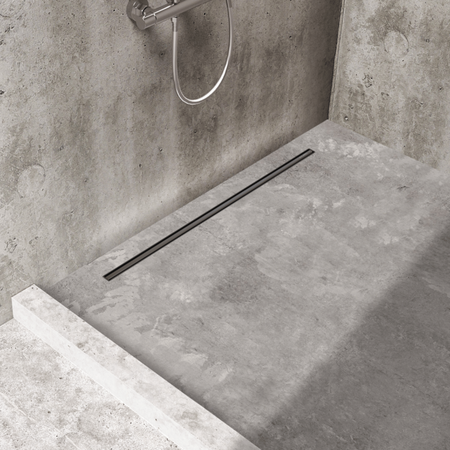 Odpływ liniowy podłogowy Balneo Slim & Low ProLine Black 60 cm czarny