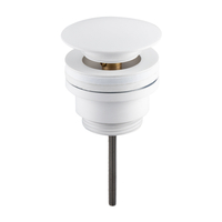 Korek umywalkowy mosiężny Balneo Klik Klak D biały uniwersalny