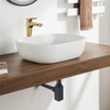 Trap basin brass Balneo black square