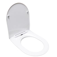 White soft-close toilet seat for Balneo LUNA and LUXA toilet bowls