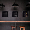 Niche shelf Balneo Wall Box One Black 30 x 30 x 7 cm black made of stainless steel with flange