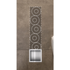 Balneo Wall Box Paper 3 built-in wall paper storage shelf in brushed stainless steel