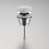 Balneo Klik Klak D brass basin plug white universal with ceramic head
