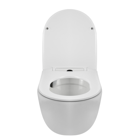 Balneo Luna Tornado Wall-Hung Toilet Bowl, White, Rimless, with Duroplast Soft-Close Seat