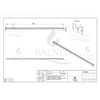 Slope profile Balneo gold wall-mounted left 120 cm
