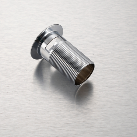 Brass washbasin stopper Balneo Klik Klak A black with overflow with ceramic head