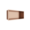 Balneo WALL-BOX Copper 45x20x10 cm copper stainless steel recessed shelf with collar