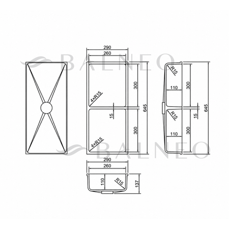 Niche shelf WALL-BOX Solid Duo Mocca Mousse