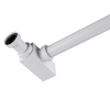 Trap basin brass Balneo white square