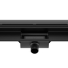 Odpływ liniowy ścienny Balneo W-Drain NEXT 2w1 100 cm czarny dwustronny