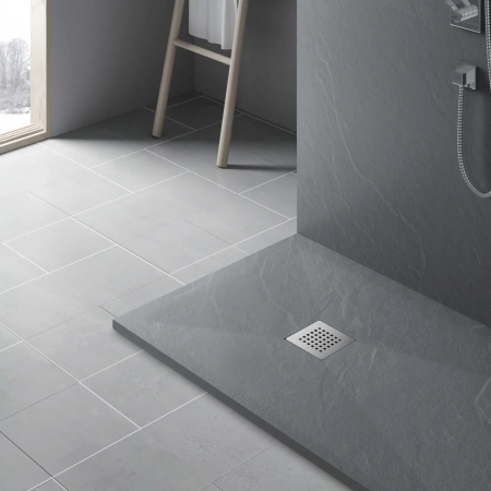 Maskownica do brodzika z kompozytu mineralnego Balneo Stone Tray chrom