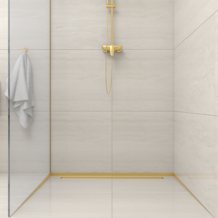 Slope profile Balneo gold for glass left 120 cm
