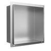 Balneo Wall Box No rim Inox 30 x 30 x 10 cm brushed stainless steel recessed shelf without collar