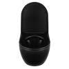 Balneo Luna Black Rimless Wall-Hung Toilet Bowl without Flush Rim, with Soft-Close Duroplast Seat