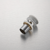 Brass basin click-clack plug Balneo Klik Klak A white with overflow and ceramic head