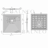 Balneo Stone Tray composite shower tray 90 x 90 x 2.5 cm white low square