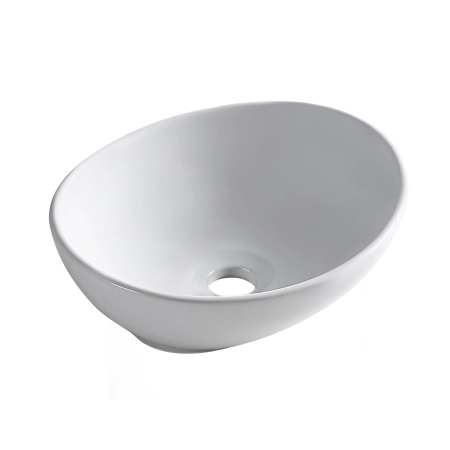 Balneo Loren 42 × 33 cm White Ceramic Countertop Washbasin