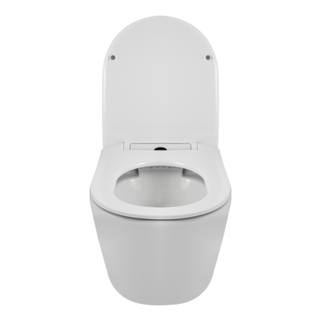 Balneo Luxa Rimless wall-hung toilet bowl, white, collar-free, with soft-close duroplast seat