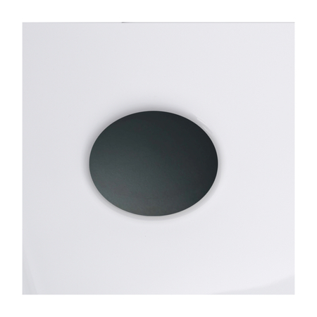 Left-corner freestanding bathtub Balneo AVOLA 150 × 75 cm, white acrylic with stainless steel frame and 6 stabilizing feet, black overflow and plug