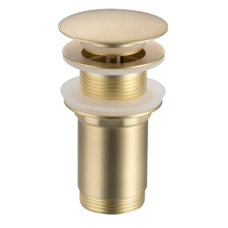 Balneo Brass Sink Pop-Up Waste Click-Clack C Gold Without Overflow – Brushed Gold