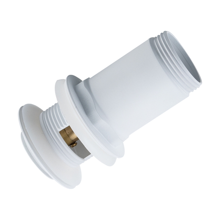 Basin plug brass Balneo Klik Klak E white with overflow