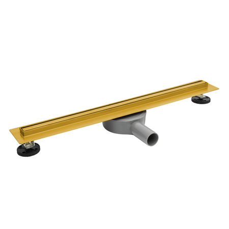Linear drain floor Balneo Slim & Low ProLine Gold 70 cm gold