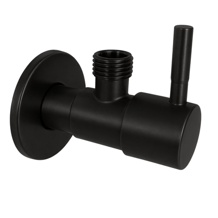 Zawór kątowy z głowicą ceramiczną model 1 BLACK 1/2 x 3/4