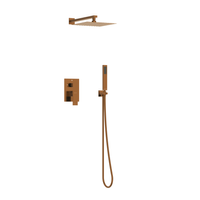 Balneo Cascade shower mixer set of 3 copper