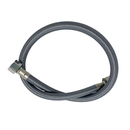 Balneo PEX connection hose in grey braid 1/2" x 3/8" 50 cm