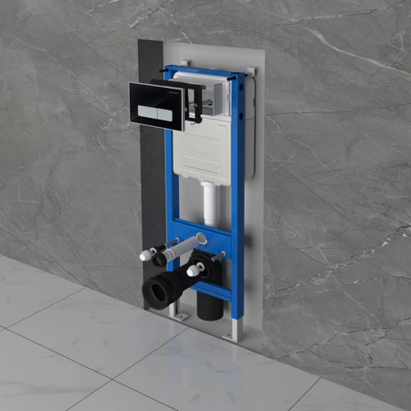 Balneo concealed WC set Fix-Frame Narrow frame with white Luna Tornado WC bowl