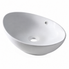 Balneo Zerra 59 × 39 cm White Ceramic Countertop Basin with White Overflow
