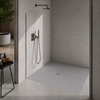 Balneo Stone Tray composite shower tray 90 x 90 x 2.5 cm light grey low square