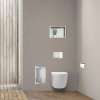Balneo Wall Box Brush S Tiles – Left Built-In Stainless Steel Toilet Brush Holder