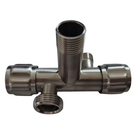 Zawór kątowy z głowicą ceramiczną model 4 Inox 1/2 x 3/8 x 3/4